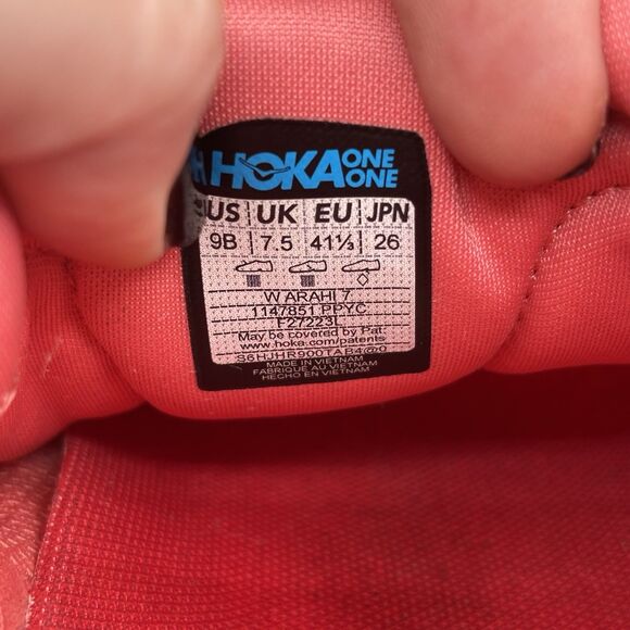 Hoka One Running Arahi 7 Papaya Orange Coral Pink Womens Size 9 B 1147851 PPYC - Picture 8 of 8